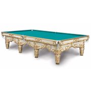 Ренессанс Голд СБ 10 массив клен (РП, Авт. № 3, Слан_3_40, Манчестер 70 yellow green, Скат обрезин, Кожа белая, Тиснение золото)