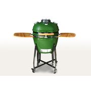 Керамический гриль-барбекю с окошком 22 дюйма (зеленый) (57см)