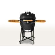 Керамический гриль-барбекю с окошком 22 дюйма (черный) (57см)