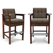 Стул бильярдный High-Style ясень МДФ (№1,Экокожа Prado_1,Винилискожа PRADO-1)