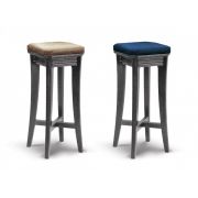 Табурет Президент Сильвер массив ясень мягкий верх (Ткань Vilvet Lux,78 Velvet-Lux)