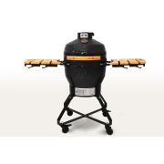 Керамический гриль-барбекю 18 дюймов (черный) (45 см)