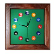 Часы Квадрат ясень/сукно (№4,Manchester 45 Yellow green ш1,98м)