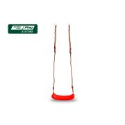 Пластиковое сиденье для качели лодочка красное