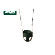 Пластиковое сиденье для качели с фиксацией зеленое