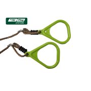 Пластиковый набор из колец салатовый