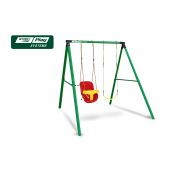 Качели SLP SYSTEMS 2 секции + сиденье с фиксацией желтое + сиденье гибкое желтое