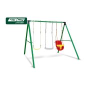 Качели SLP SYSTEMS 3 секции + сиденье с фиксацией желтое + сиденье гибкое + сиденье лодочка белое