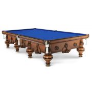 Гроссмейстер СБ 11 массив дуб, массив граб (РП, №4, Manchester 70 Royal blue ш2.0м, Х/б сетка, Тиснение серебро)