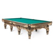 Император Голд СБ 12 массив ясень (РП, Экс.4, Слан_3_45, Манчестер 70 yellow green, Скат обрезин, Кожа коричневая, Тиснение золото)