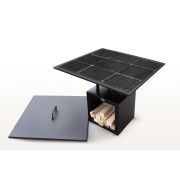 Очаг с вентиляционными отверстиями и решеткой для приготовления (№3)