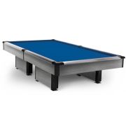 High-tech СБ 12 шпон дуба/МДФ (РП, №1, Сукно amp;quot;Euro Pro 50amp;quot; ш1.98м бургундия, Кожаная сетка, без ската, Накл. эл-в Черное мат полим)