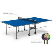 Стол теннисный Olympic с сеткой и набором Синий