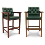 Стул бильярдный Честер ясень (wood,Винилискожа D.Green,Винилискожа (Dark Geen Темно-зеленый) цвет №206 ш1,44м)