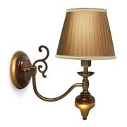 Бра Император Люкс (№2,плафоны зеленые,фурнитура золото)