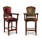 Стул бильярдный Император-Люкс ясень (№3,Ткань Vilvet Lux,78 Velvet-Lux)