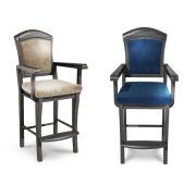 Стул бильярдный Президент Сильвер ясень (Экс.2,Ткань Vilvet Lux,29 Velvet_Lux)