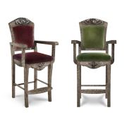 Стул бильярдный Лео клен (Авт. № 2,Ткань Vilvet Lux,78 Velvet-Lux)