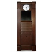 Киевница К-21 с часами дуб,шпон,мдф (№5)