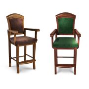 Стул бильярдный Президент ясень (Дуб натуральный,Ткань Vilvet Lux,60 Velvet-Lux)