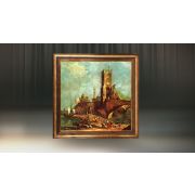 Рама Тоскана 1450х1450 (Ностальжи/Сильвер)