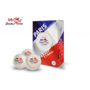 Мячи для н/т Double Fish PAR40+ 3*** (paris(6 шт/упак.) р-р.40+
