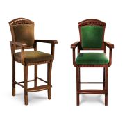 Стул бильярдный Ампир ясень (№4,Ткань Vilvet Lux,78 Velvet-Lux)