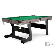 Бильярд BFG Compact Light 5 (Анкор+черный) (РП, анкор/черный (ЛДСП), ЛДСП_16, Euro Pro 50 ш1.98м Yellow green, Х/б сетка)