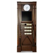 Киевница К-21 с часами ясень,шпон,мдф (№2)