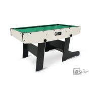 Бильярд BFG Compact Moby 4 (Стандарт) (Пул, серый/черный (ЛДСП), ЛДСП_16, Сукно Euro Pro 30 ш1.98м Yellow green, Х/б сетка)