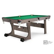 Бильярд BFG Compact Light 6 (Анкор) (РП, анкор темный (ЛДСП), ЛДСП_16, Manchester 45 Yellow green ш1,98м, Х/б сетка)