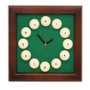 Часы Квадрат пирамида ясень/сукно (№4,Manchester 45 Yellow green ш1,98м)