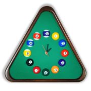 Часы Треугольник ясень/сукно (№1,Manchester 45 Yellow green ш1,98м)